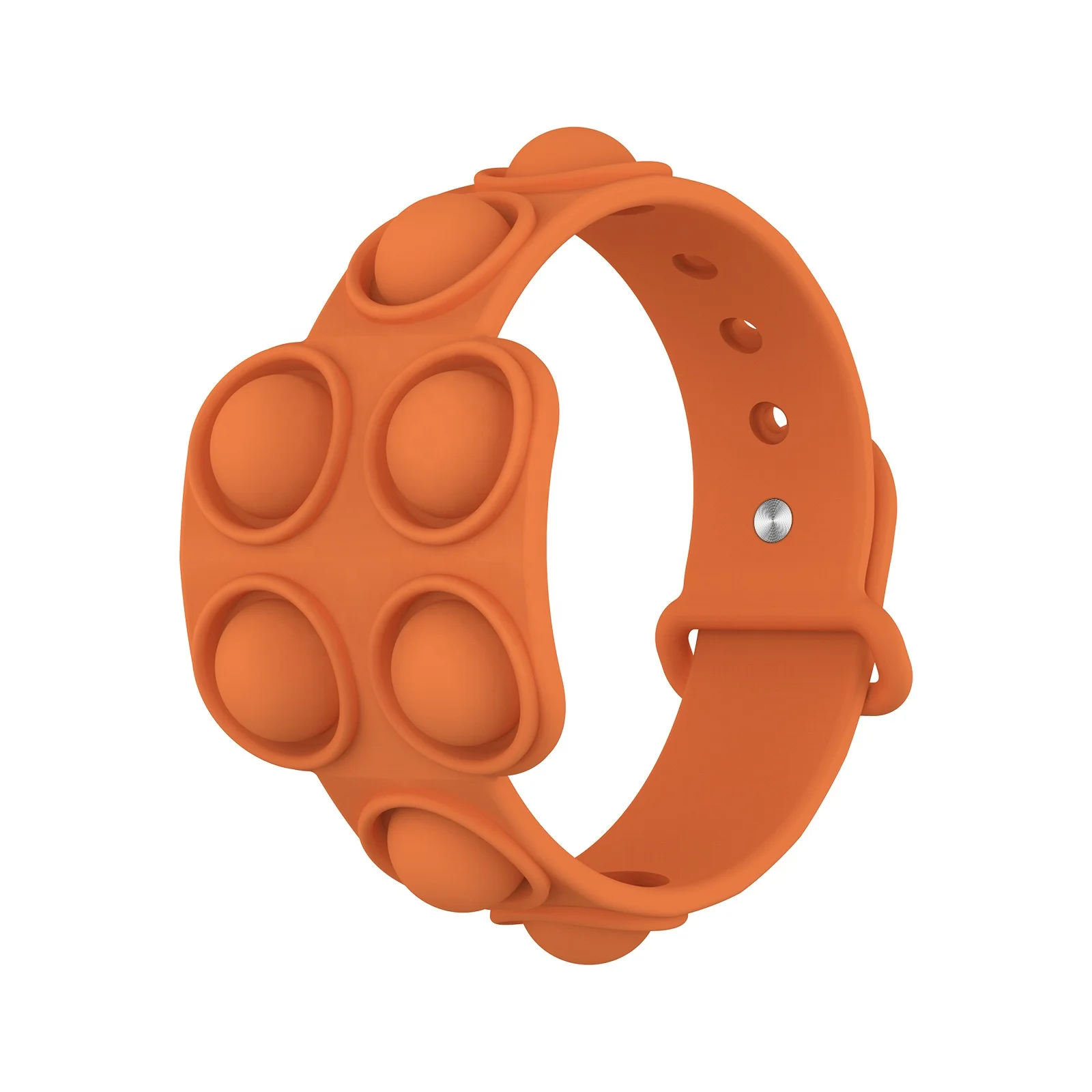 

MECYLIFE Hot Sale 2021 New Decompression Stress Relive Toy Bracelet Pressing Relaxing Adjustable Silicone Bracelet Wristbands, 11 colors