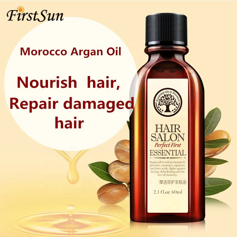 

High Quality Organic Hair Care Product Salon Essential Repairing Hair Argan Oil Morocco Soften Nourishing