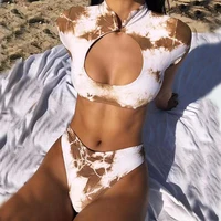 

2019 Wholesale Printing Recycled Swimwear High Waisted Bikini Custom Swimwear