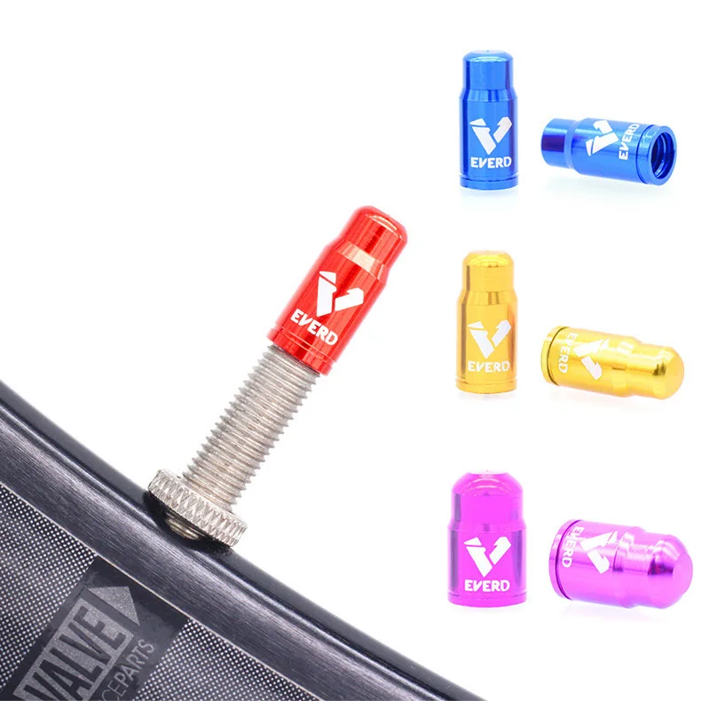 

EVERD mountain road bike aluminum alloy French valve cap, automobile tire dust-proof valve cover, beautiful mouth cap