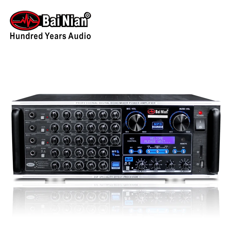 PRO Sound Audio Karaoke System-Karaoke Amplifier(Stereo Mixer Receiver Mini BT Home Amplifier)for PA Speaker Home Theater Studio