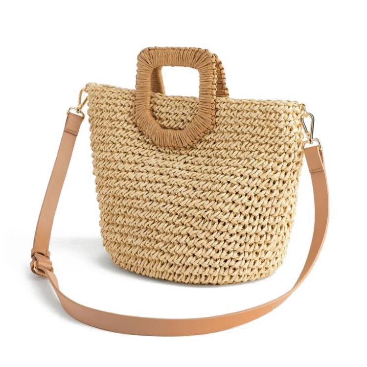 

Summer Beach Holiday Casual Shoulder Bag Handbags Crochet Paper Shopping Bag For Lady