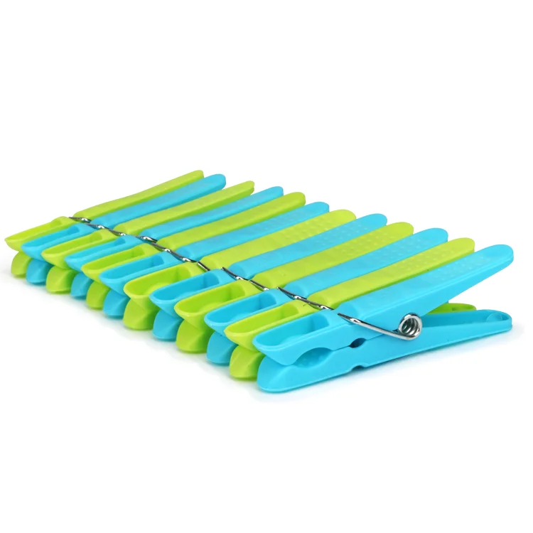 Plastic Hanging Peg Basket With 24 Pegs Hanging Washing Line Windproof