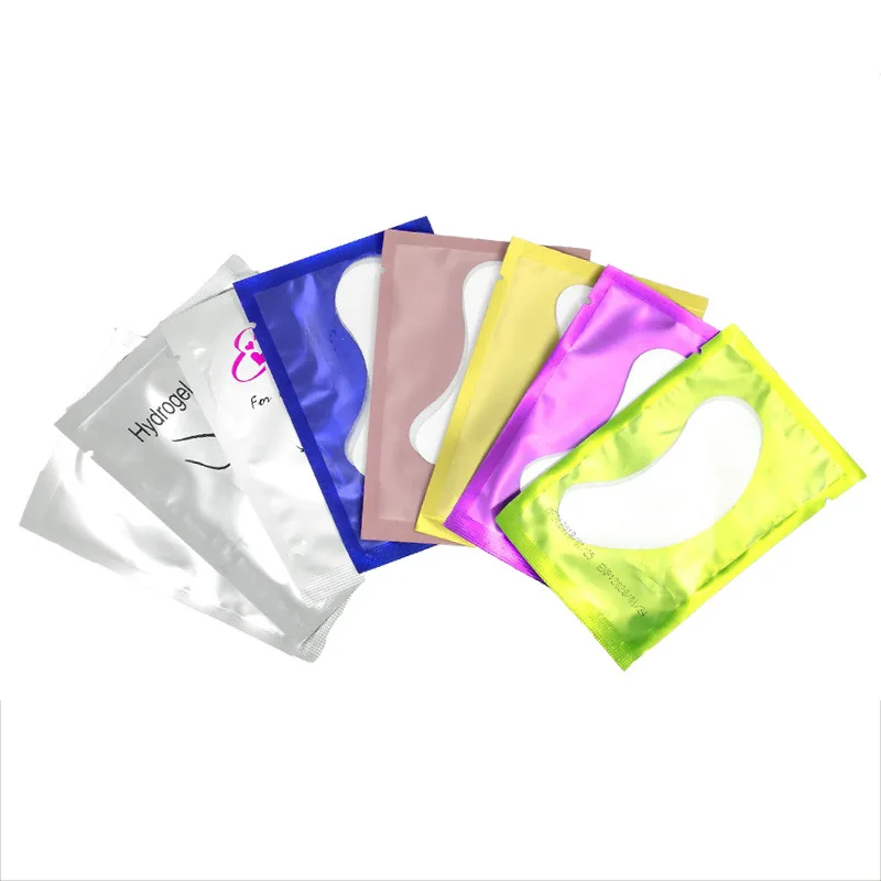 

Wholesale Patches for Eyelash Extension Under Eye Pads Paper Patches Pink Lint free Stickers for False Eyelashes, Sliver,green,blue,pink,yellow