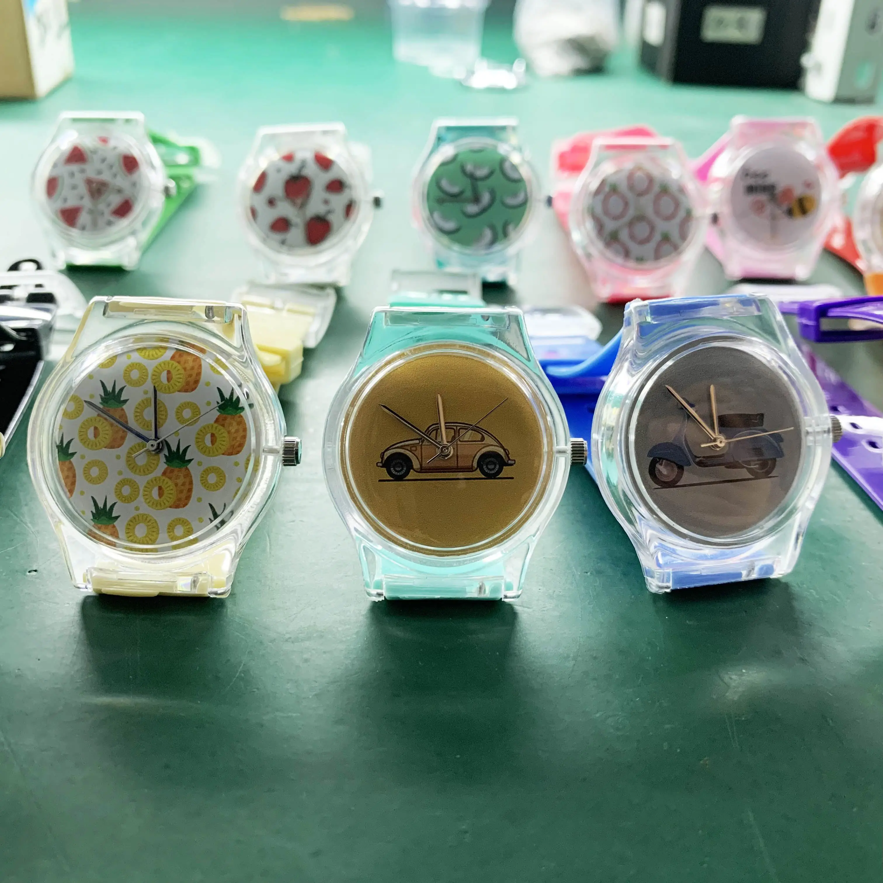 Customized Design Recycle Plastic Wrist Watch Oem Make Your Own Designs