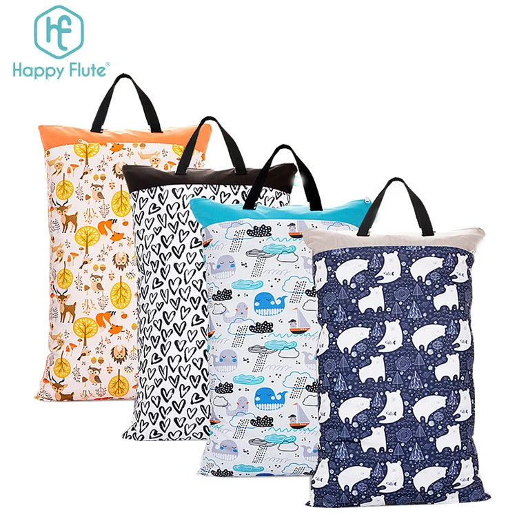 

Happyflute Wet Bags Large Capacity Wet Dry Bags Waterproof Diaper Bag, In the stock