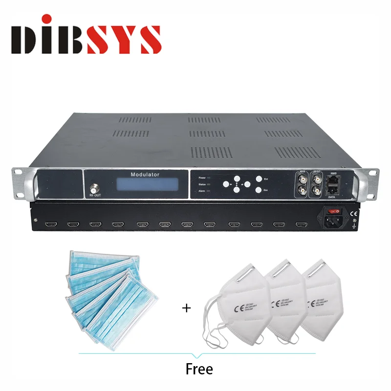 

Q312M 12 channels Full HD to digital cable tv encoder moduator with h.264 encoding