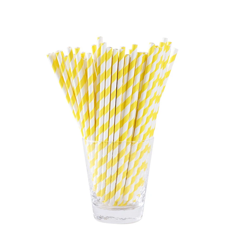 

Factory Directly Recyclable Printing Disposable Paper Straw, Customized color
