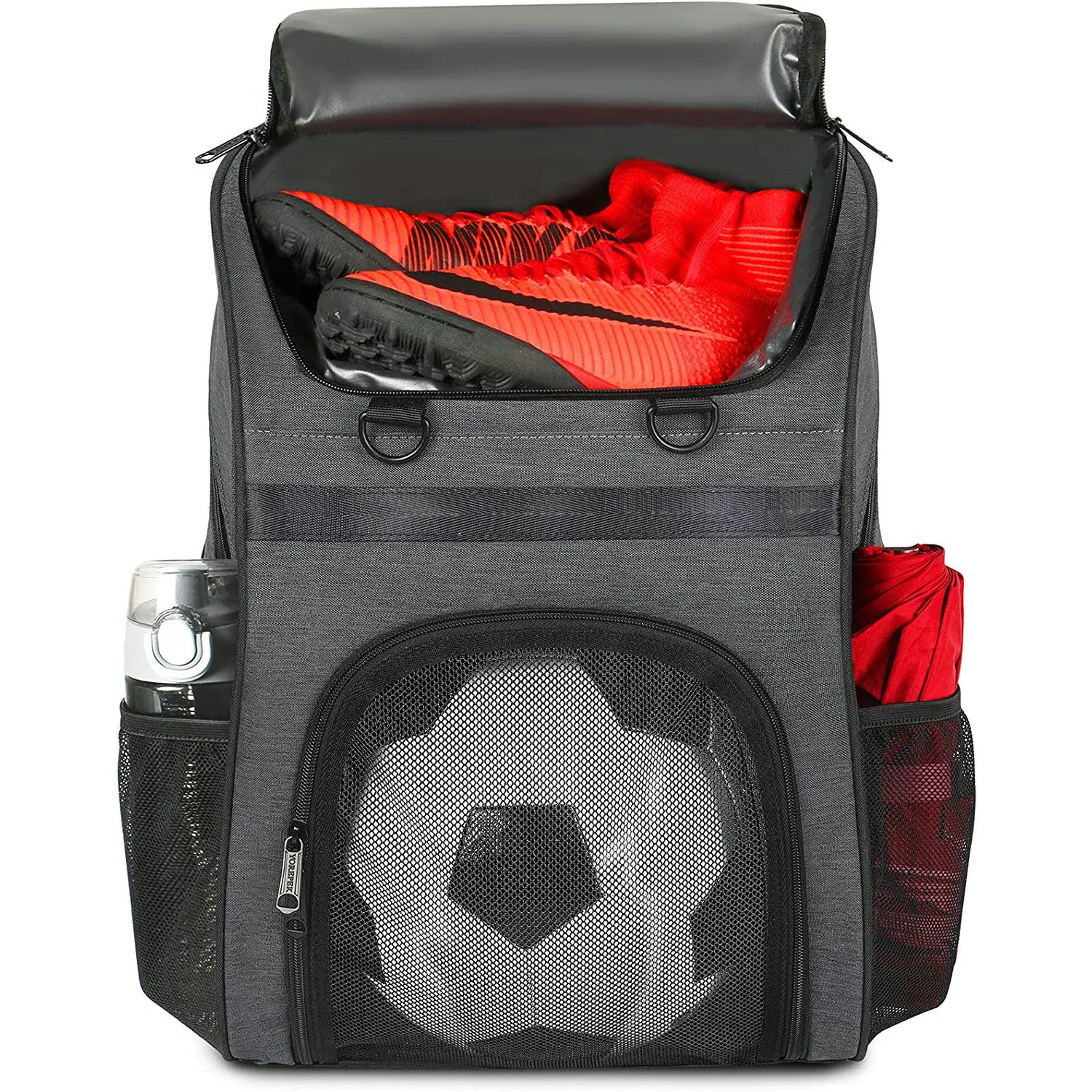 

Custom Youth Sports Equipment Bags Large Training Gym Basketball Volleyball Football Soccer Backpack with Shoe Compartment