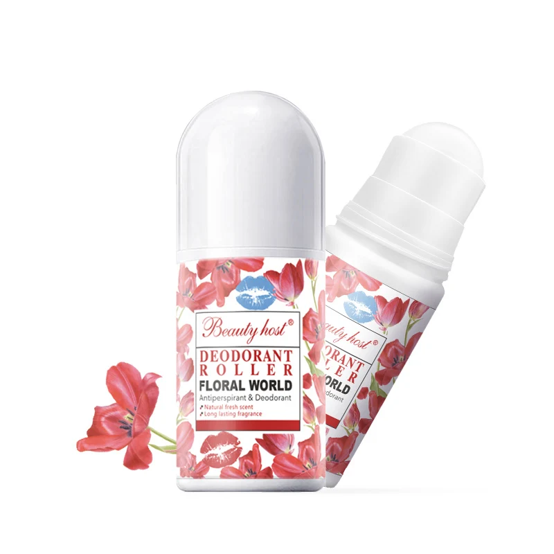 

Private Label Flower Fragrance Body Deodorant Antiperspirant Roller 50g In Stock