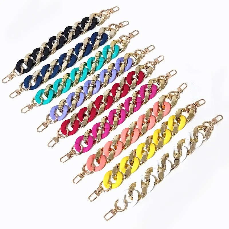 

Meetee B-C171 Fashion Candy Rubber Color Acrylic Bag Chain