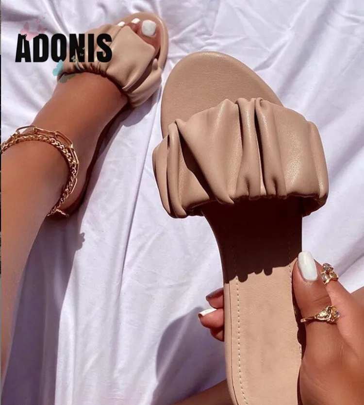 

Sandals 2021 new European and American flat flat sandal slipper spot for Woman, Picture