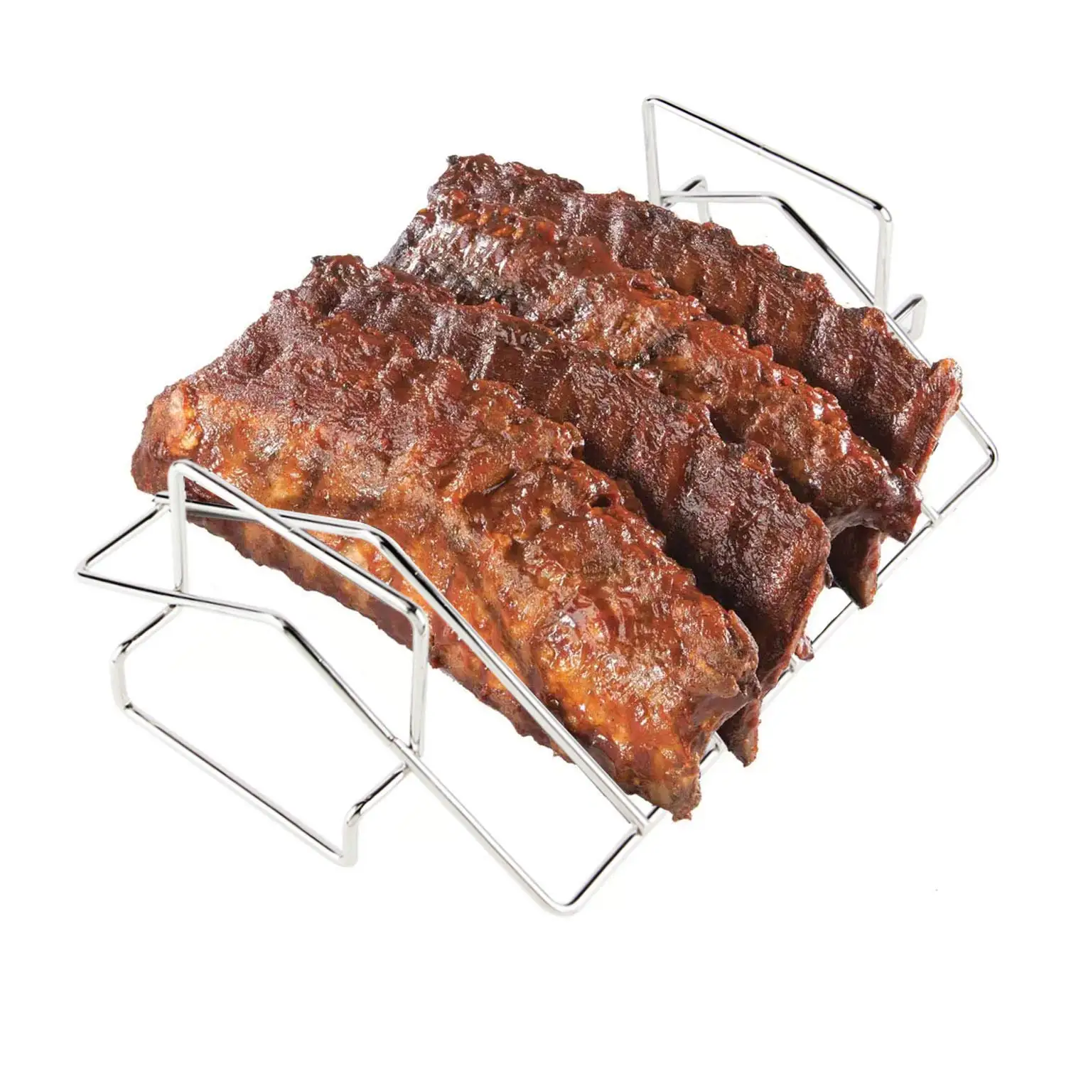 Sample Free Amazon New Bbq Grill Basket Rib Roasting Rack For Grill