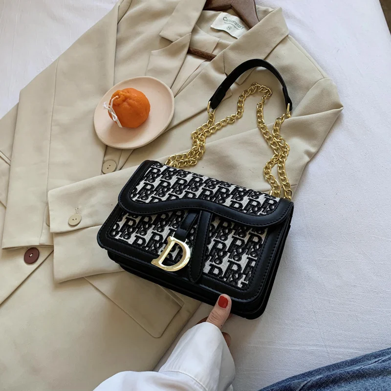 

2021 Wholesale High Quality Women's Pu Leather Chain Small Crossbody Bag Handbags