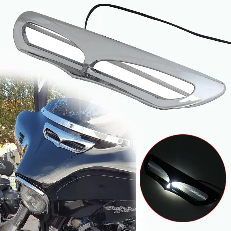 Fairing Vent Accent Trim w/ LED Light for Harley Electra Glide Ultra Limited FLHTK/ Street Glide Special FLHXS 2014-2019 FLHTK
