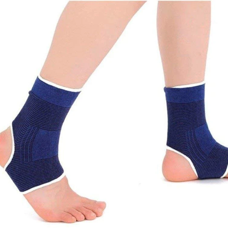 

Elastic hinged ankle wraps protector support ankle brace compression sleeve for running, Blue, black