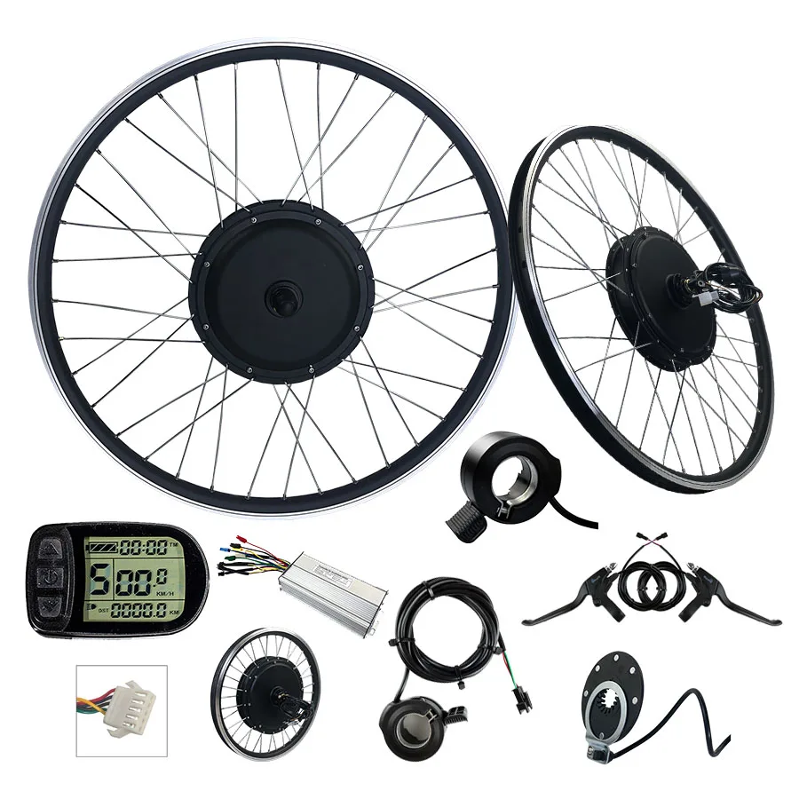 

2021 bike set precursor 48v 1000w Mountain bike motor KT-LCD5 refit electric bike conversation kit, As pic