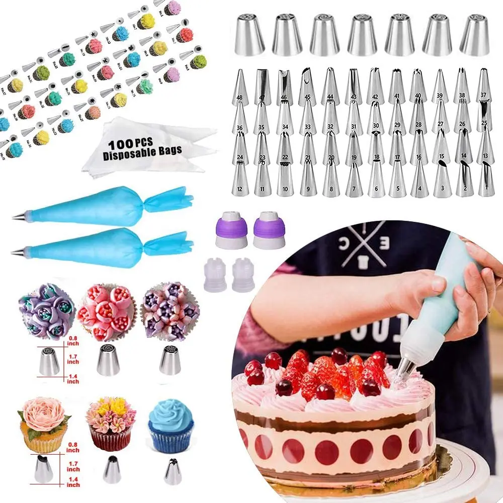 

Muffin Cup Mold Cake Rotating Turntable 2020 Upgrade 367 PCS cake decorations supplies tools baking Set, Can be customization