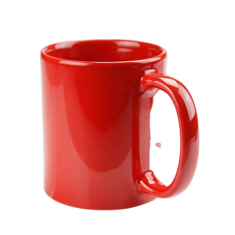 

11oz Sublimation Printing Heart Ceramic Sublimation Coated White Mug, 5colors