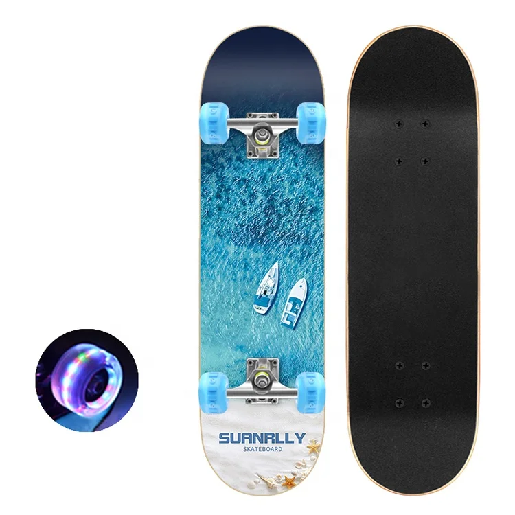 

Professional Adult Outdoor Sport Training Maple Wood Short planche de skate Board Pro Skateboard Complete, Customized color