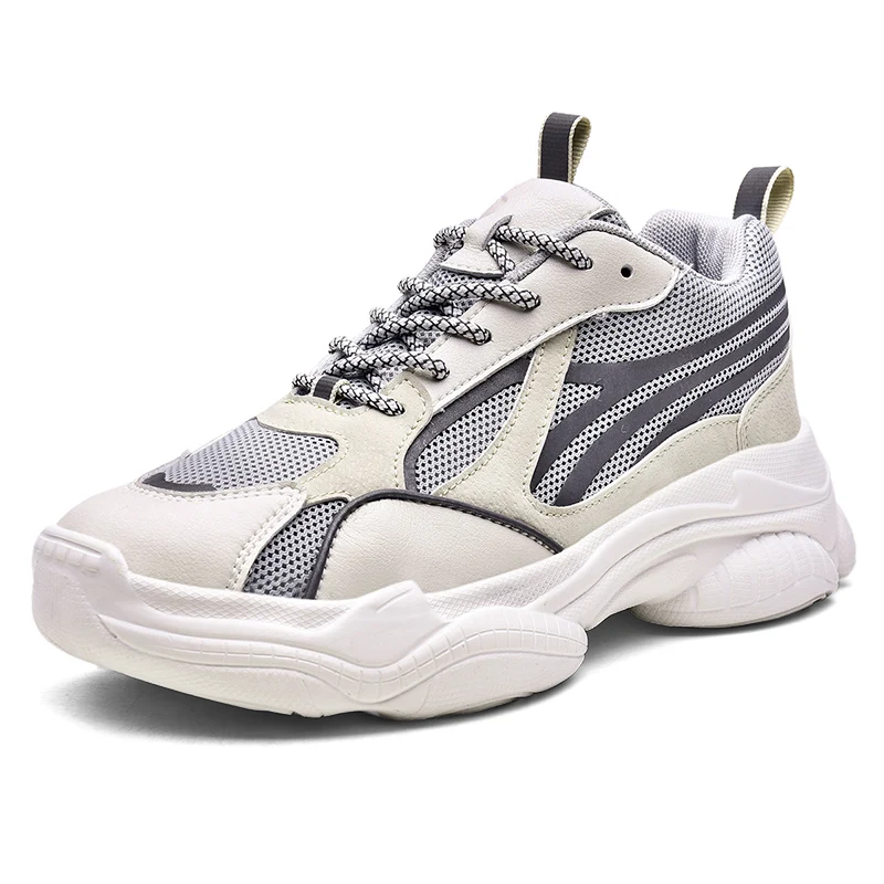 

2021 Latest Design Couples Reflective Sports Sneakers mesh upper casual for men, Black,white,grey