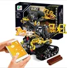 873 PCS Plastic 2.4Ghz APP Mobile Remote Control Building Blocks Toy Electric Forklift With Motor City Engineering Construction
