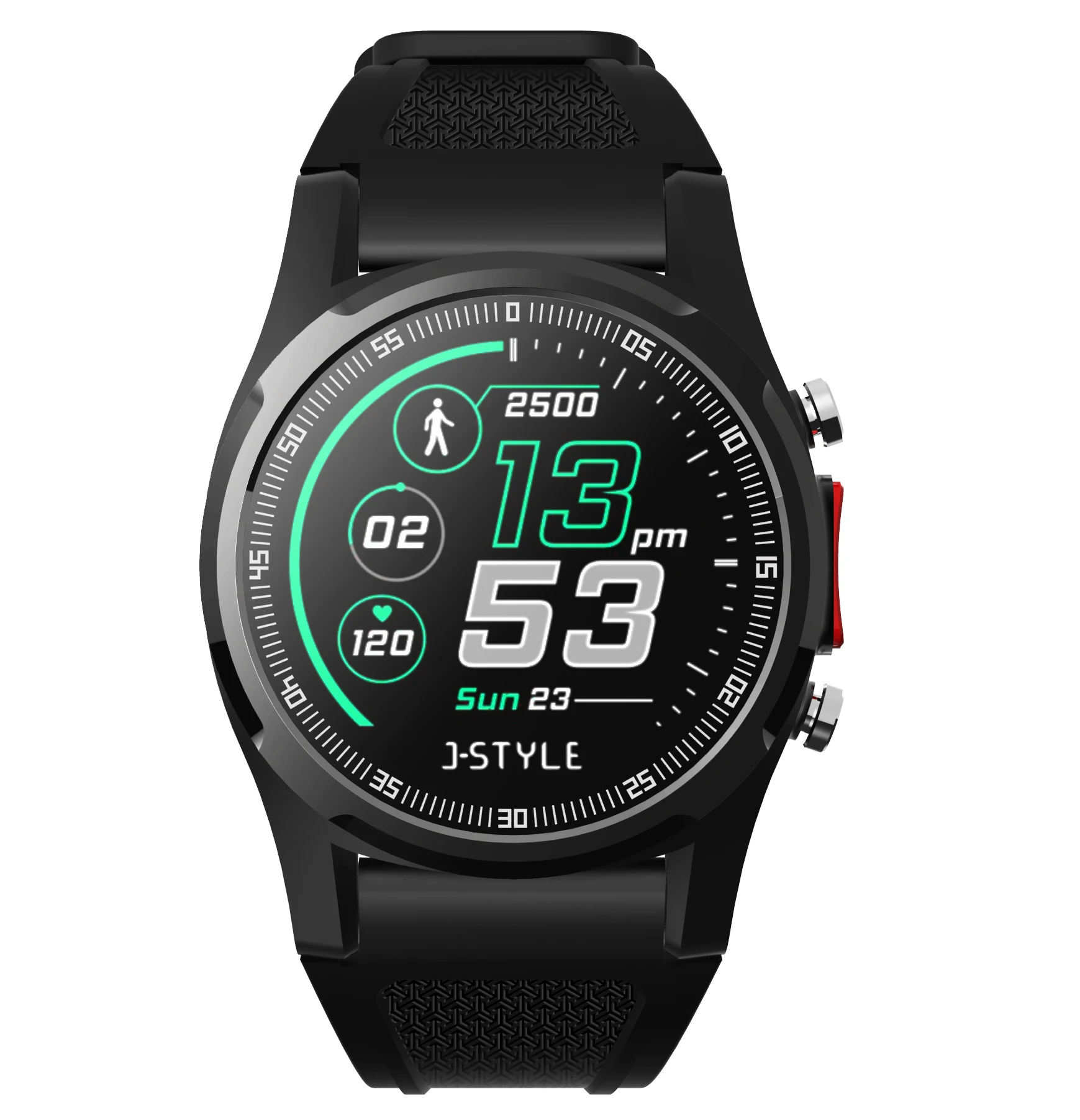 

CE RoHS Health GPS Sport Wrist Bracelets IP67 Waterproof Android Smart Watch With Blood Pressure And Heart Rate, Black, blue, red, silver