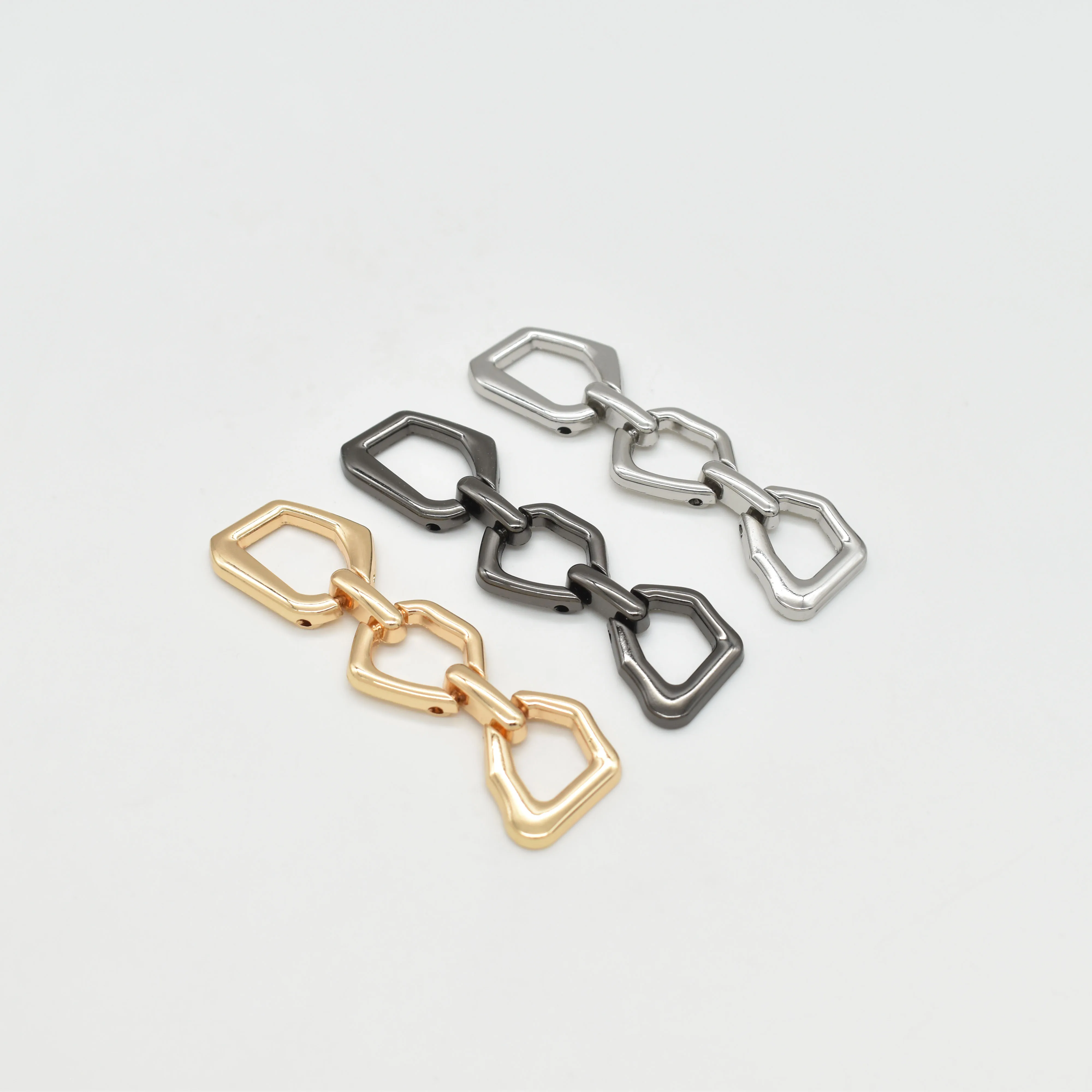 Custom Metal Swimwear Accessories Connector Hardware Buckle Rustless Buckle Bikini Connector Swimwear Buckle For Swimwear Ocean