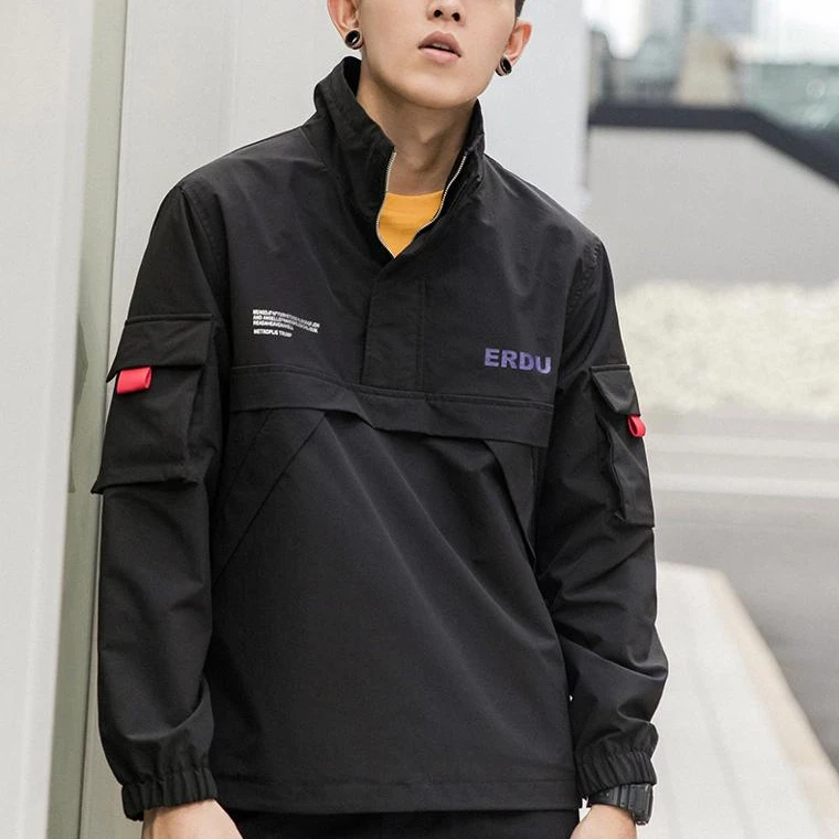 

hot seller high quality hoodie black hoodie windbreaker hoodie jacket