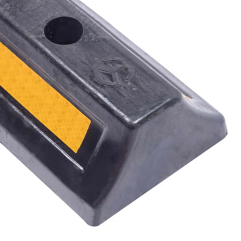 Hollow Rubber Car Stopper 500*150*90mm Wheel Aligner Car Reverse