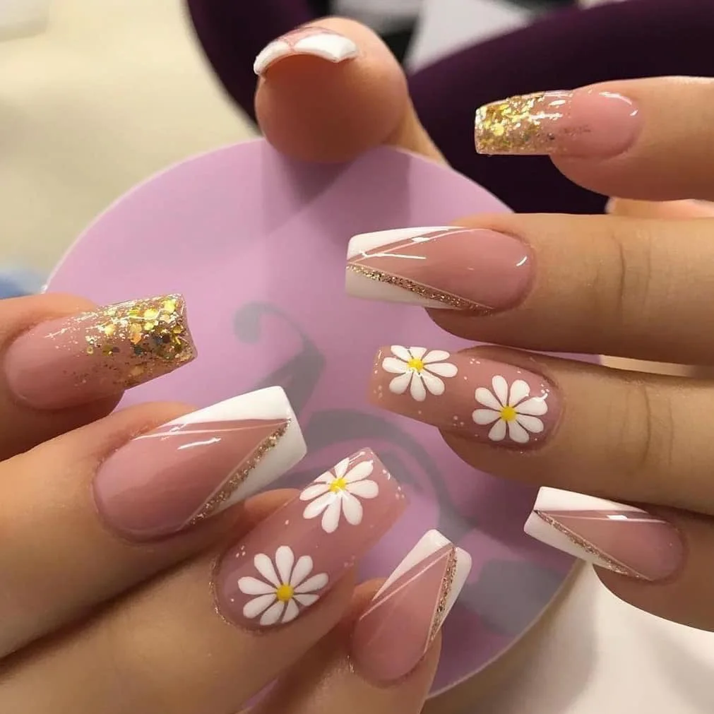 

Naixi Nails Wholesales INS Trendy Nails Luxury Long Ballerina Rose Pink Spots Press On Nails Custom Artificial Fingernails Tips, Natural,multi-color,customized color