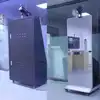 New Design 76 inch Big Standing Selfie Photo Booth Kiosk combined with computer/printer/camera