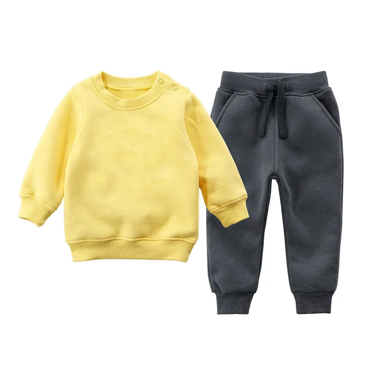 
wholesale girls boutique clothing new arrivals 2020 kids sweatshirt track suits jumper pants 