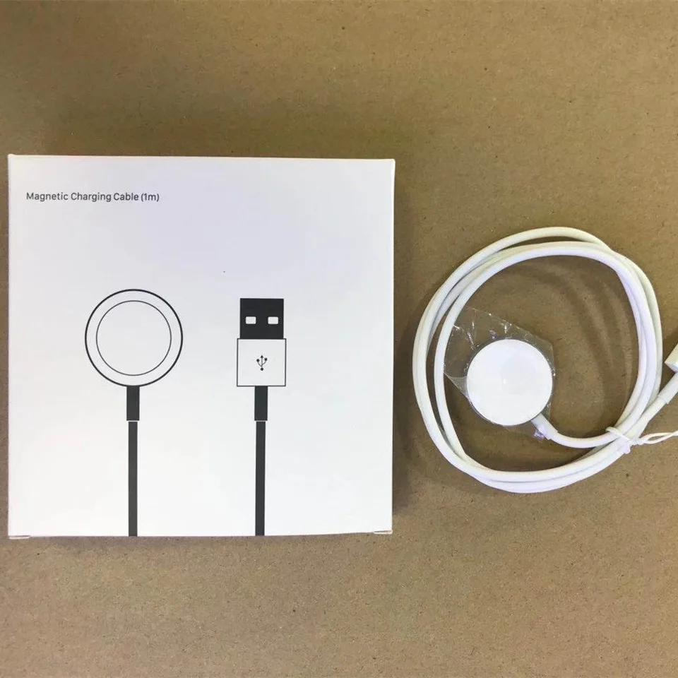 

2021 Wireless Charger For Apple Watch Magnetic Metal Wireless Charger For Iwatch Charging Cable 1M for iwatch magnrtic charging