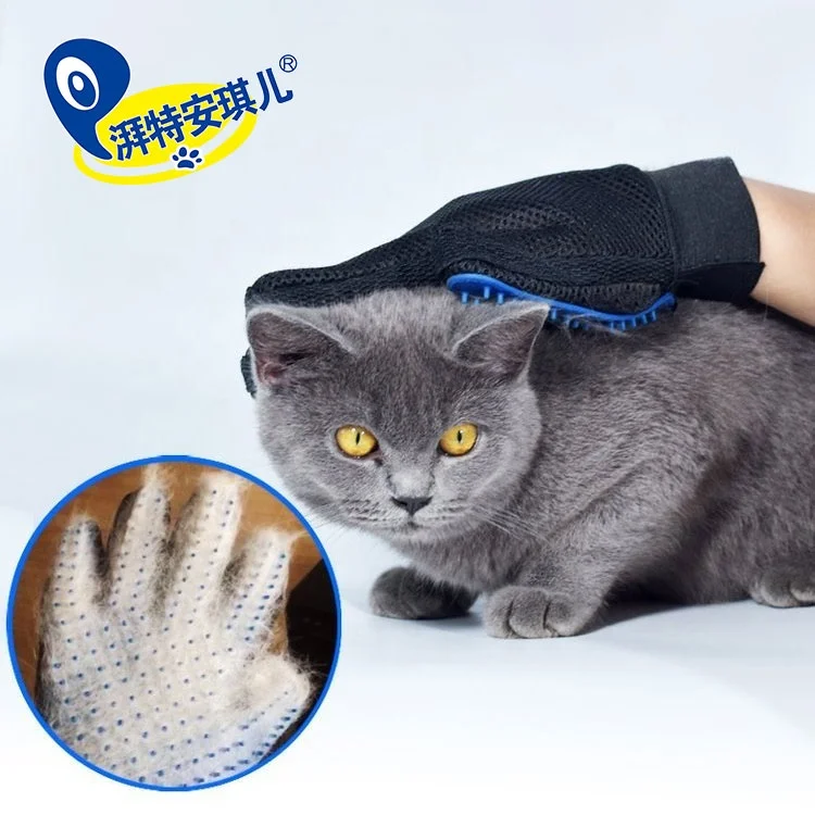 

Pet Cleaning Brush Rubber Five Fingers Deshedding Pet Grooming Glove