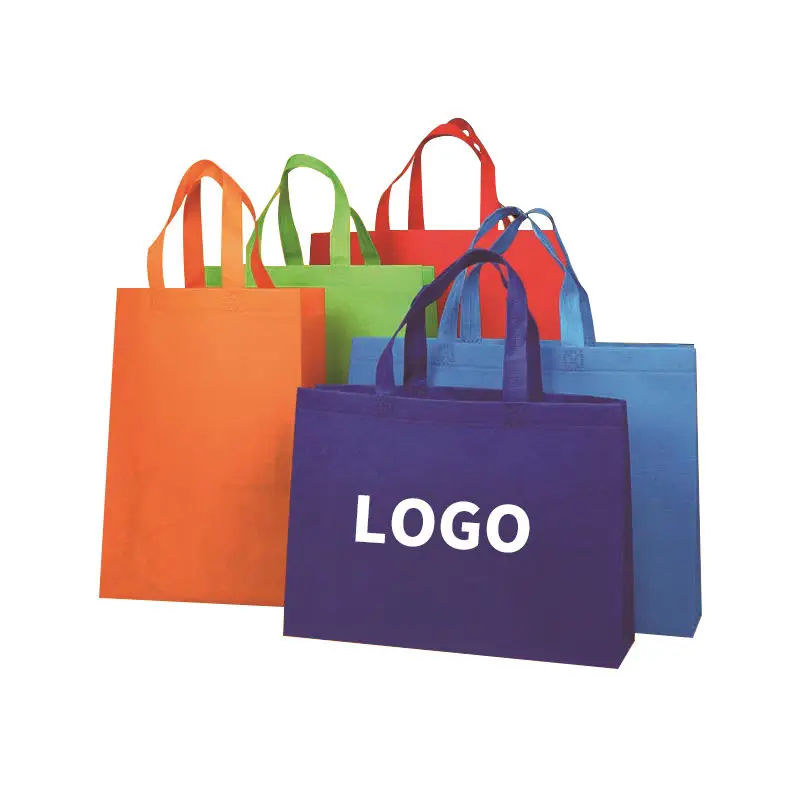 

Cheap tote bags custom printed recyclable eco fabric shopping non woven bags with logo