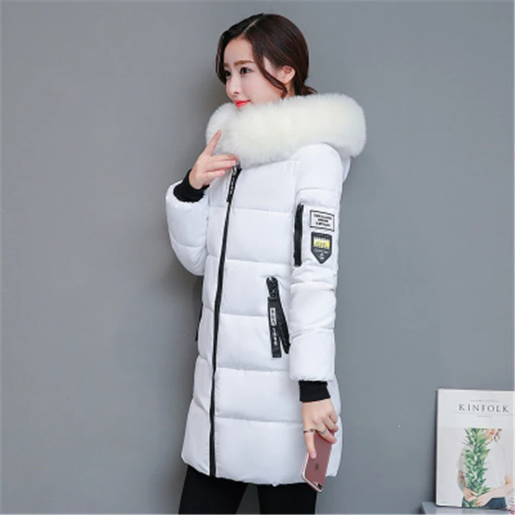 
women winter thicken warm coat female autumn hooded cotton fur plus size basic jacket outerwear 