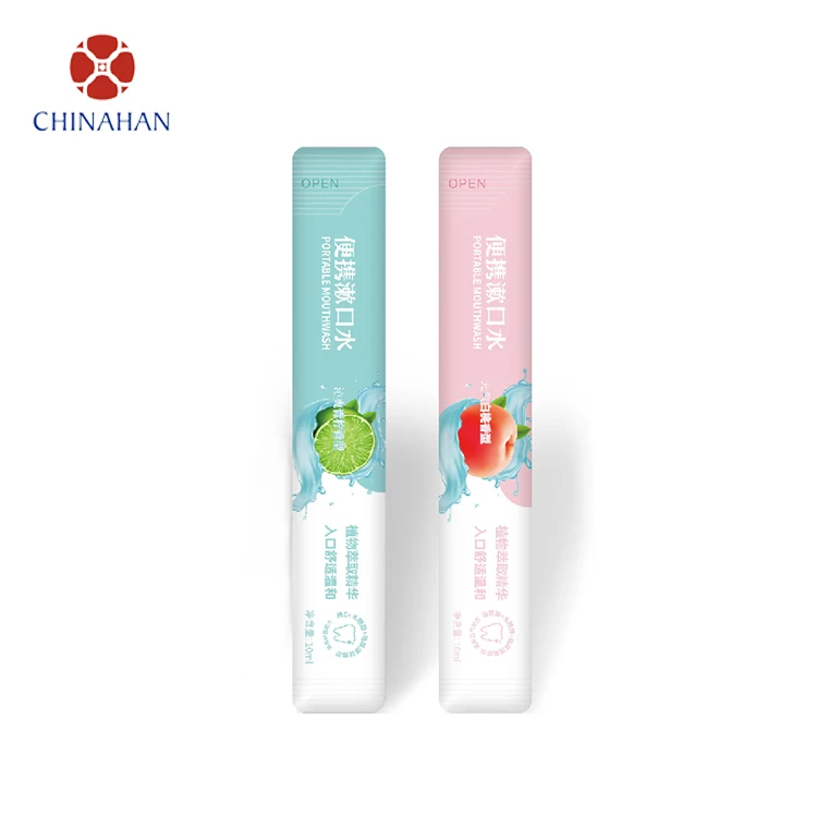 

one piece of Mouth Wash easy to carry disposable portable fruit flavor non alcohol 10ml mouthwash, Transparent