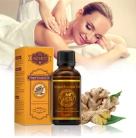 

Ginger essential oil body massage dampness therapy relieve pain anti-aging lymphatic detoxification body massage oil