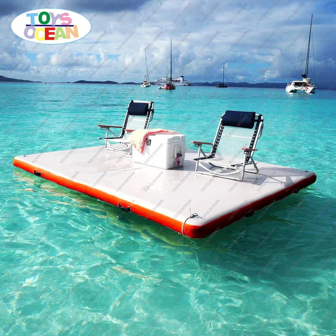 

2022 new design hot sell inflatable dock floating bed floating platform on water float dock station