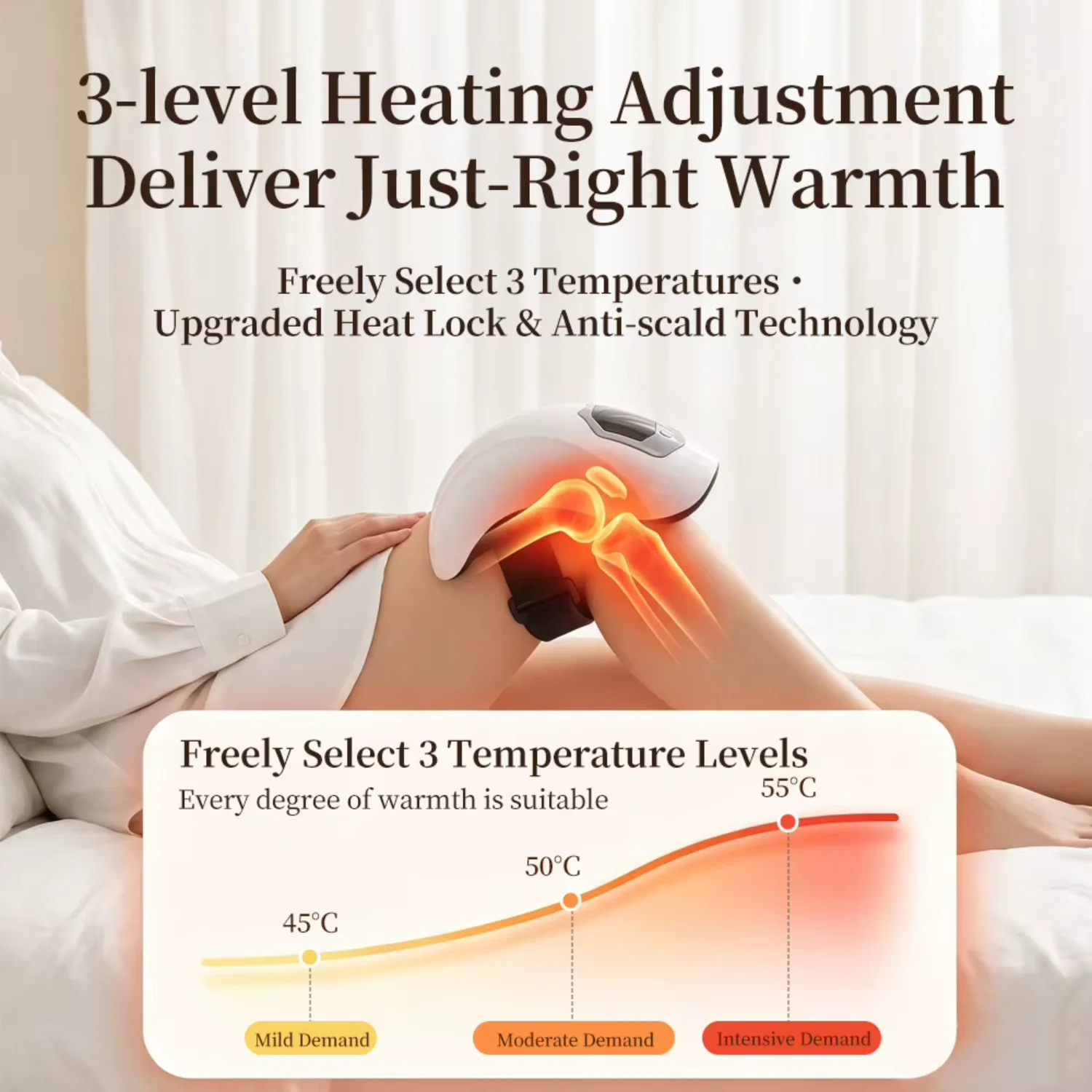 Cheap Sale Wireless Knee Airbag Compression Cycle Massager With Heating and Vibration