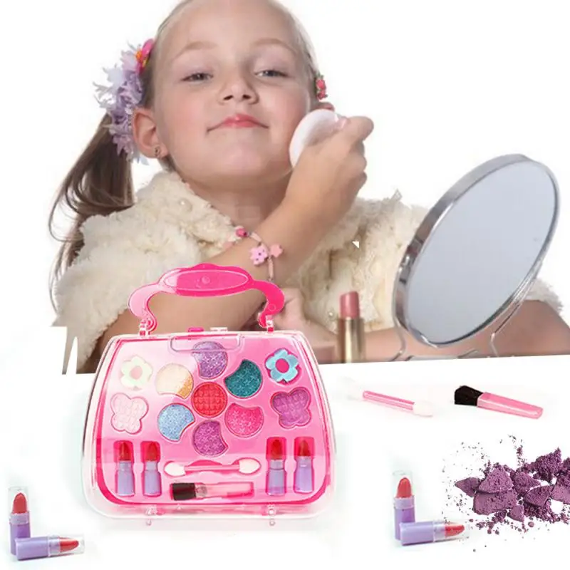 

Kids MINI Makeup Kit Toys Makeup Set Preschool Kids Beauty Safety toys set Cosmetic Pretend Play Kit Princess Toy Gift, Muiti-color