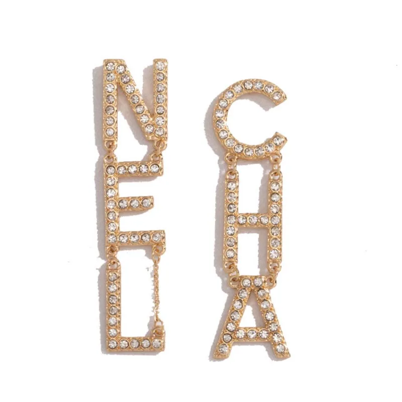 

CC Earring Women Crystal Pearl G Drop Earring Wholesale European American New Fashion Brass Luxury Designer Jewelry Women