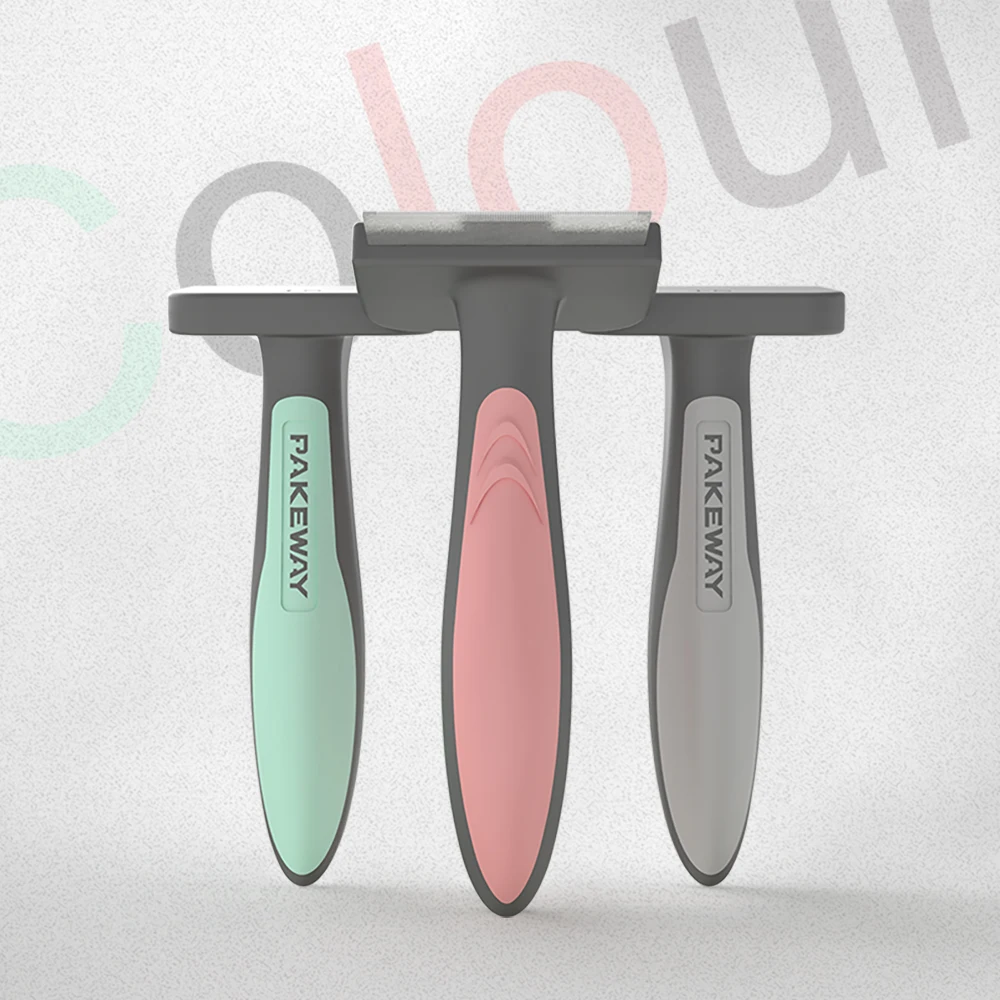 

PAKEWAY Pet Hair Removal Comb Hair Remove Massage Dematting Comb Dog Brush Suitable for Cat and Dog