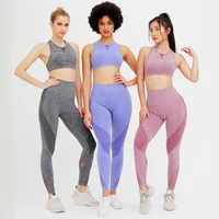 

Ptsports wholesale high quality 3colors choice net yarn splicing high-waist yoga suit High stretch fitness gym tight sets