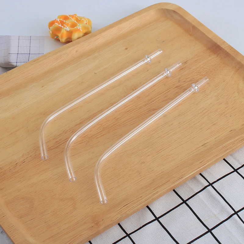 

Food Grade clear Plastic drinking Straws Curve Transparent Drinking Straws Reusable Plastic straws