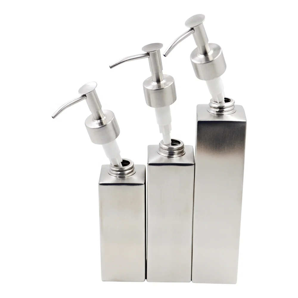 

Dish Wash Soap Bottle Dispenser Unique Small Shampoo Shower Gel Storage Stainless Steel Hotel Luxury Sustainable All-season High, As picture or custom