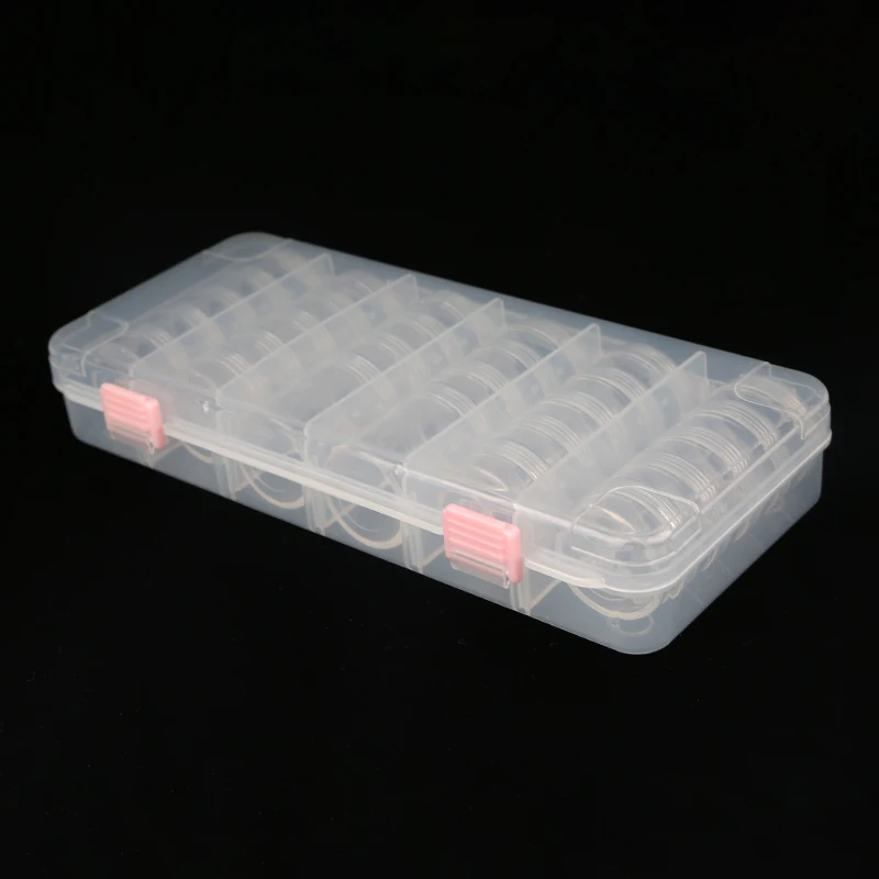 

XuQian Custom Round Clear Storage Organizer Box with Screw Lid
