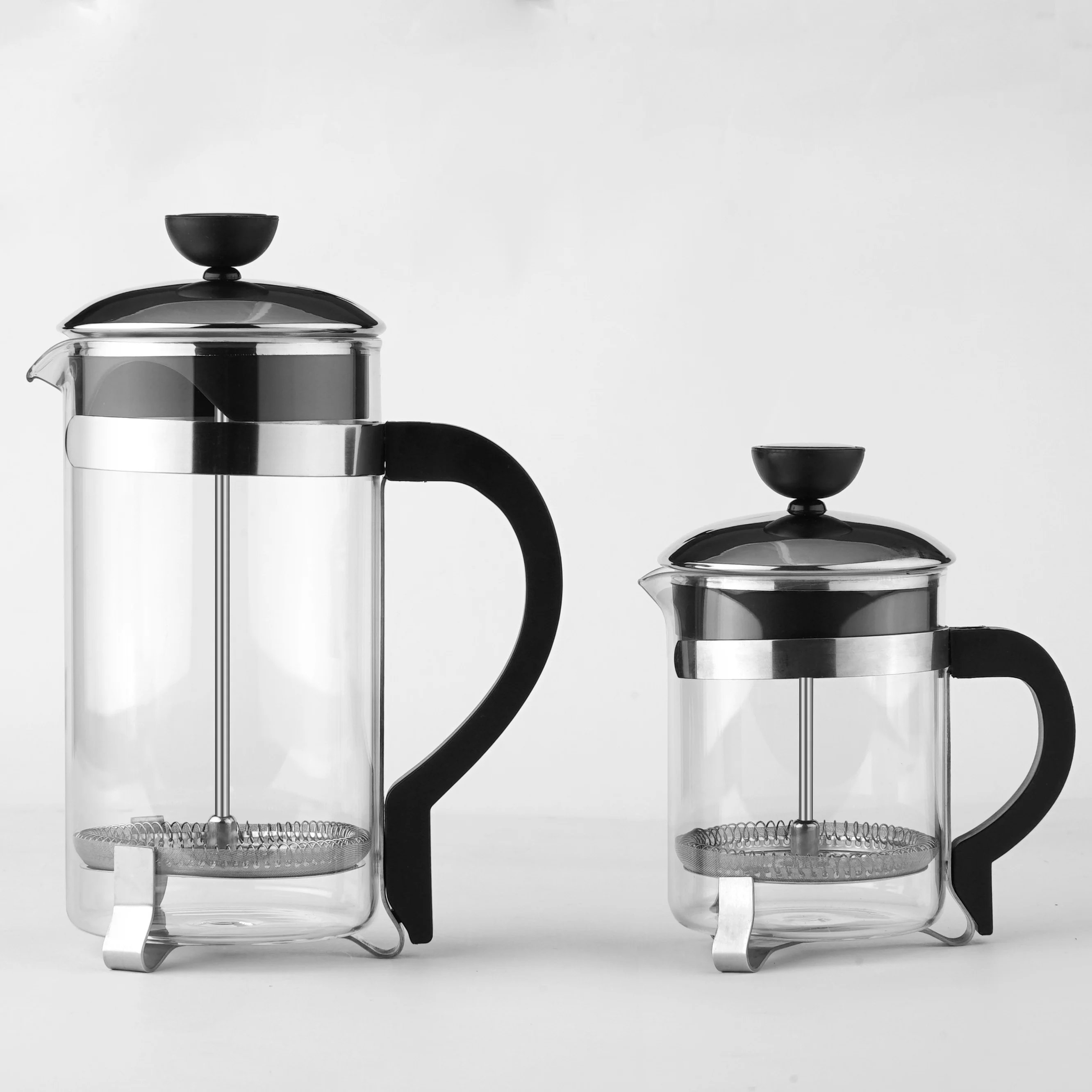 

Protabl Household Profession Hand High Borosilicate Glass Coffee Maker French Press, Transparent