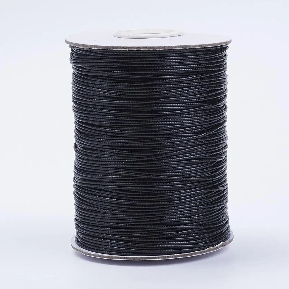 

Pandahall 1 mm 185 Yards Black Korean Waxed Thread Polyester Cord